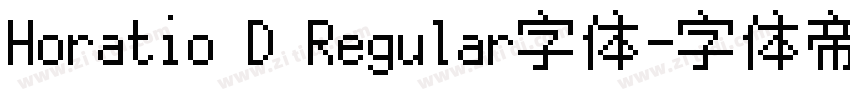 Horatio D Regular字体字体转换